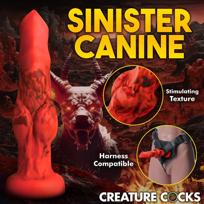 Dildos Xr LLC Creature Cocks Fire Hound Silicone Dildo Medium