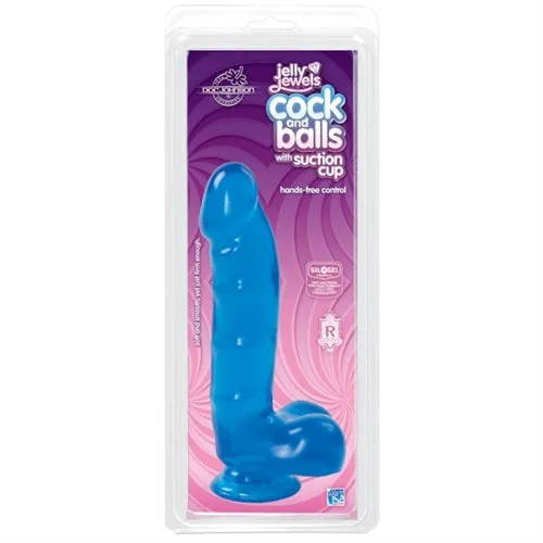 Doc Johnson Dildos Jelly Cock and Balls w Suction Cup