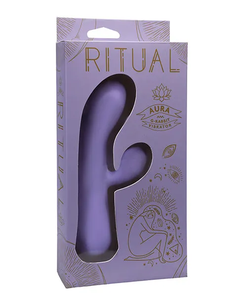 Doc Johnson Female Sex Toys Ritual Aura Rechargeable Silicone Rabbit Vibe Lilac