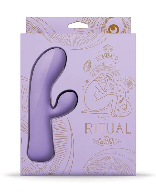 Doc Johnson Female Sex Toys Ritual Aura Rechargeable Silicone Rabbit Vibe Lilac