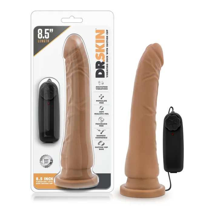 Dr Skin Female Sex Toys Dr Skin Vibrating Realistic Cock w Suction Cup