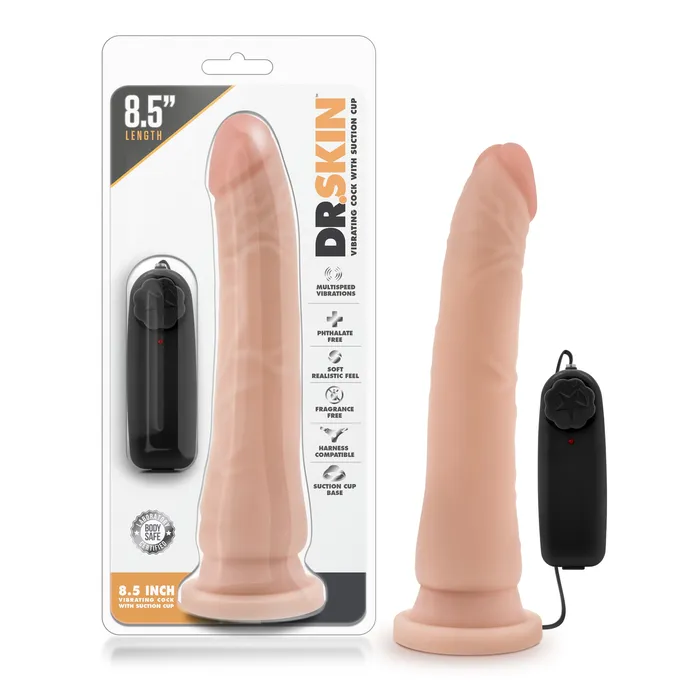 Dr Skin Female Sex Toys Dr Skin Vibrating Realistic Cock w Suction Cup