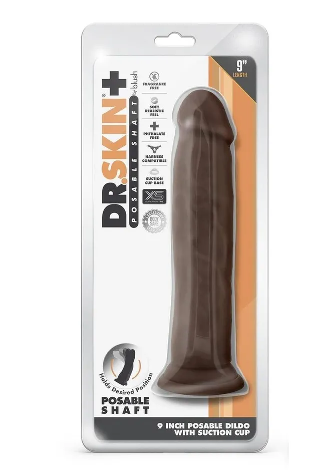 Dr Skin Plus Thick Posable Dildo with Suction Cup Dr Skin Female Sex Toys