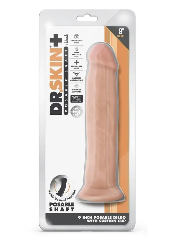 Dr Skin Plus Thick Posable Dildo with Suction Cup Dr Skin Female Sex Toys