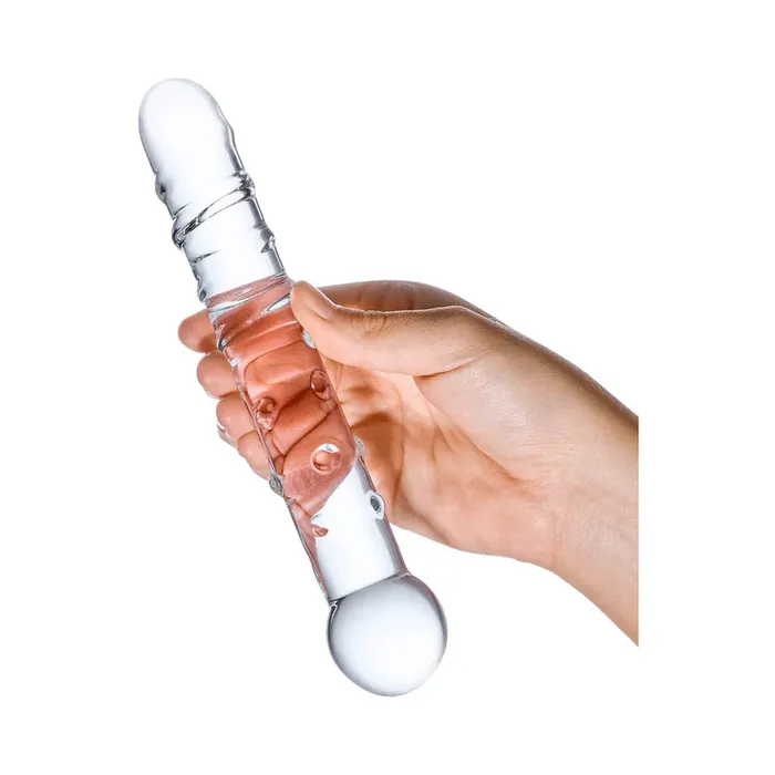 Electric Eel INC Dildos Glas Callisto 7 inch Glass Dildo Clear