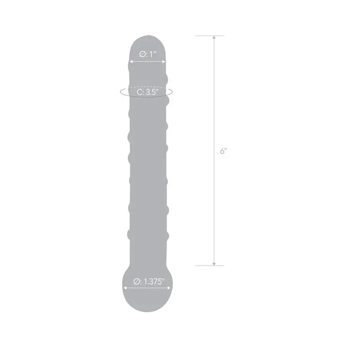 Electric Eel INC Dildos Glas Callisto 7 inch Glass Dildo Clear