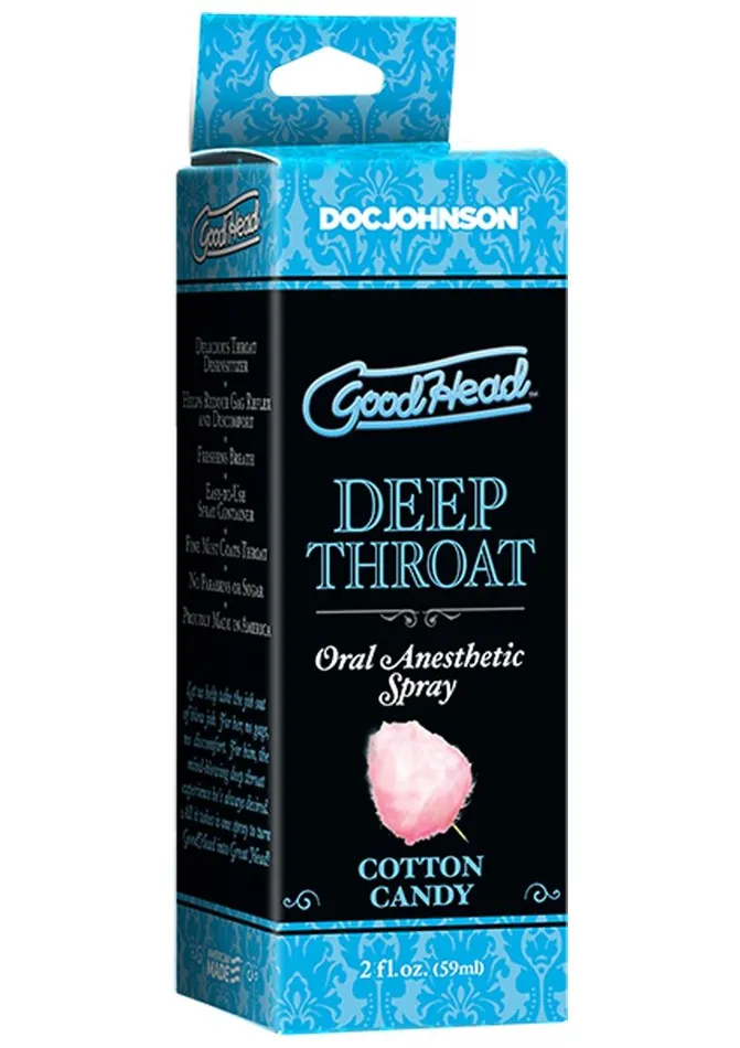 Enhancers GoodHead Goodhead Deep Throat Oral Anesthetic Spray Cotton Candy