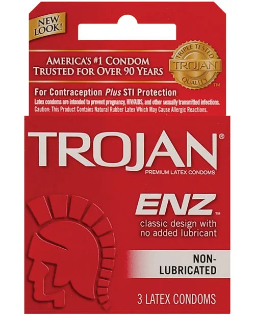 Enhancers Paradise Marketing Trojan Enz NonLubricated 3 pack