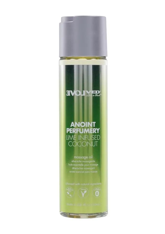 Evolved Couples Anoint Perfumery Massage Oil Lime Infused Coconut