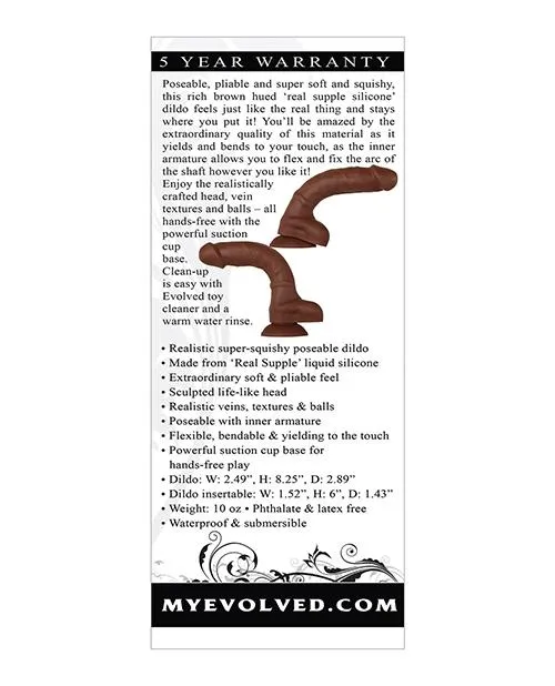 Evolved Novelties INC Evolved Real Supple Silicone Poseable 825 Dildo Dildos