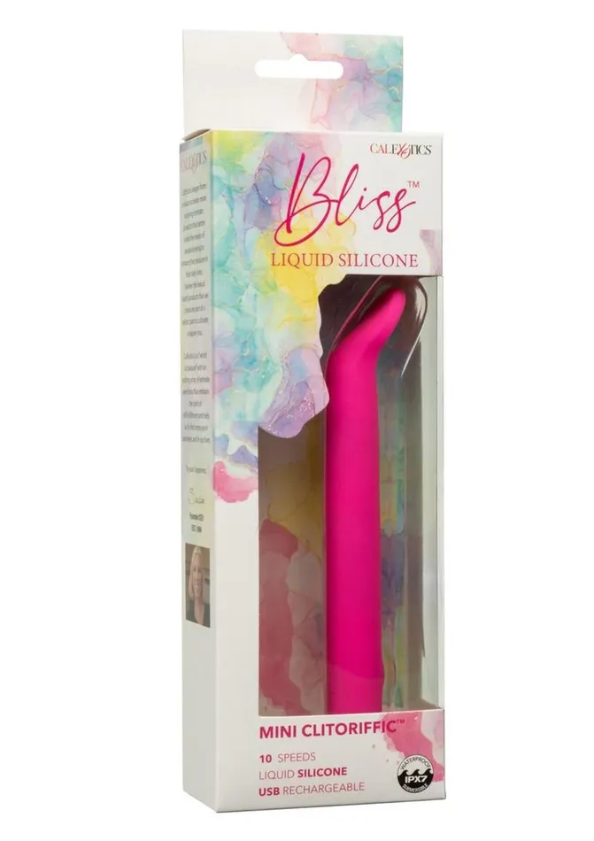 Female Sex Toys Bliss by CalExotics Bliss Liquid Silicone Mini Clitoriffic Rechargeable Stimulator