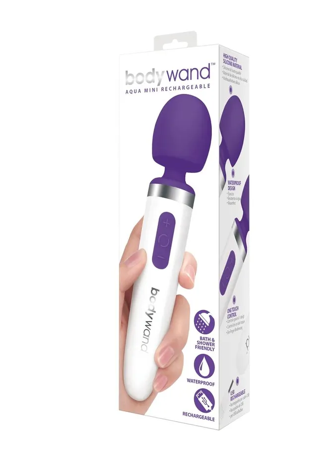 Female Sex Toys Bodywand Aqua Mini Rechargeable Silicone Wand Massager Bodywand