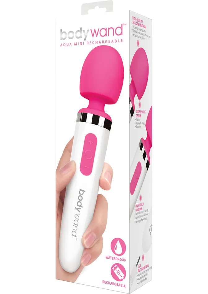 Female Sex Toys Bodywand Aqua Mini Rechargeable Silicone Wand Massager Bodywand