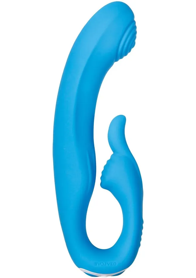 Female Sex Toys Evolved Sea Breeze Bunny Rechargeable Silicone GSpot Rabbit Vibrator