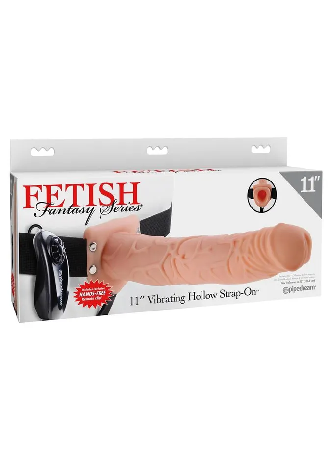 Female Sex Toys Fetish Fantasy Series Vibrating Hollow StrapOn Dildo and Harness with Remote Control Fetish Fantasy Series