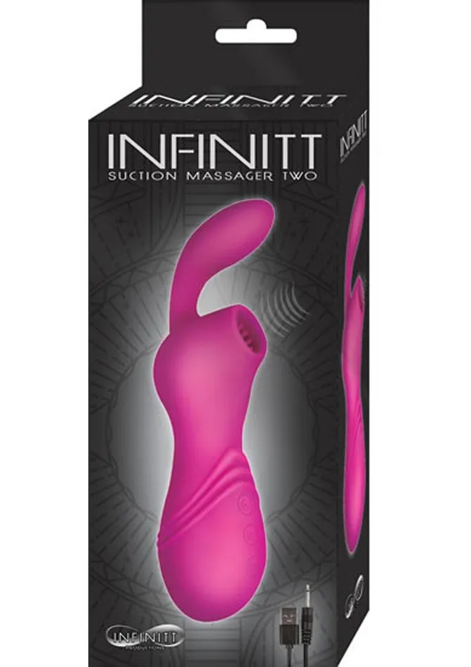 Female Sex Toys Infinitt Infinitt Suction Massager Two Rechargeable Silicone Vibrator