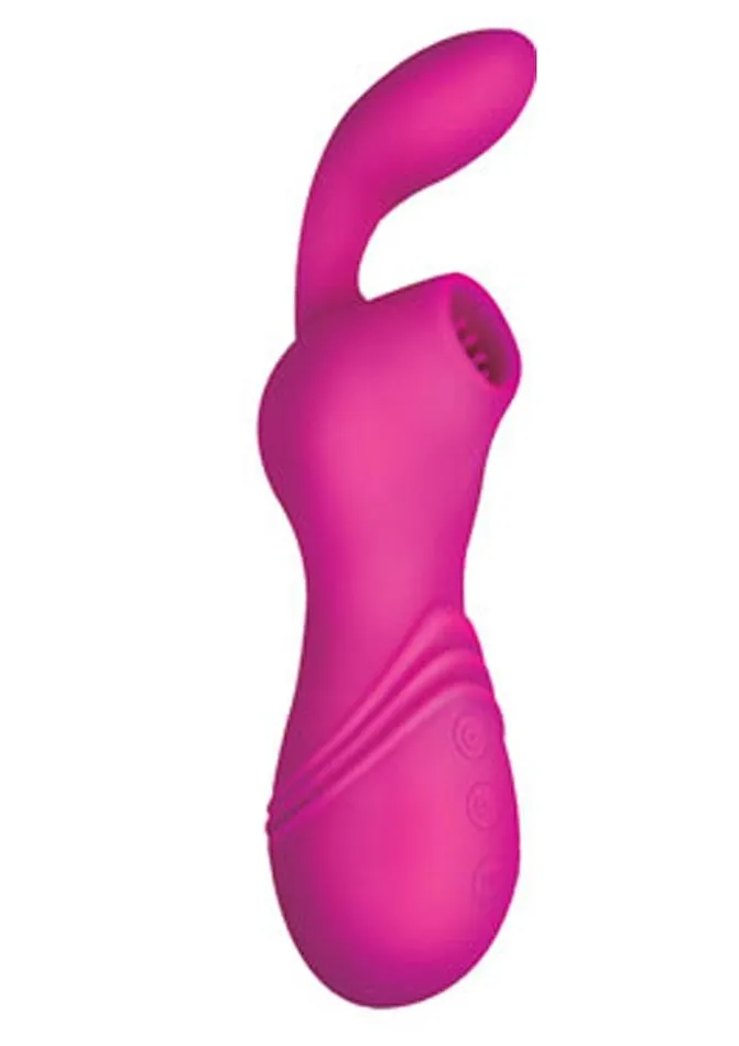 Female Sex Toys Infinitt Infinitt Suction Massager Two Rechargeable Silicone Vibrator