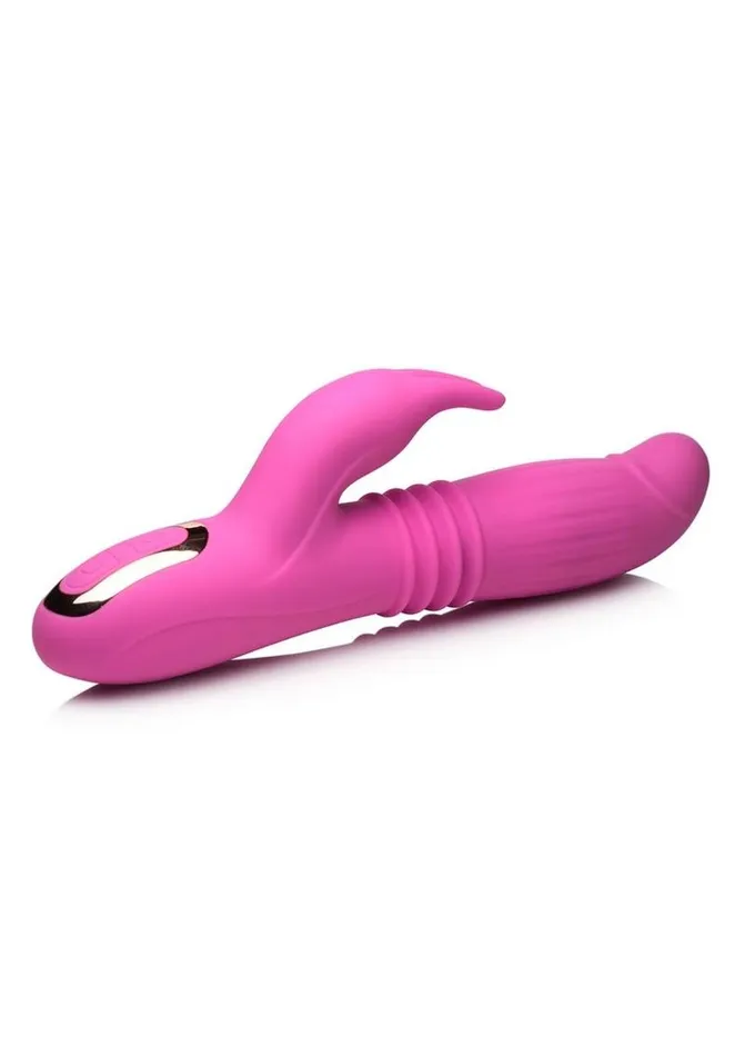 Female Sex Toys Inmi Inmi Lil Swell 35x Thrusting and Swelling Rechargeable Silicone Rabbit Vibrator