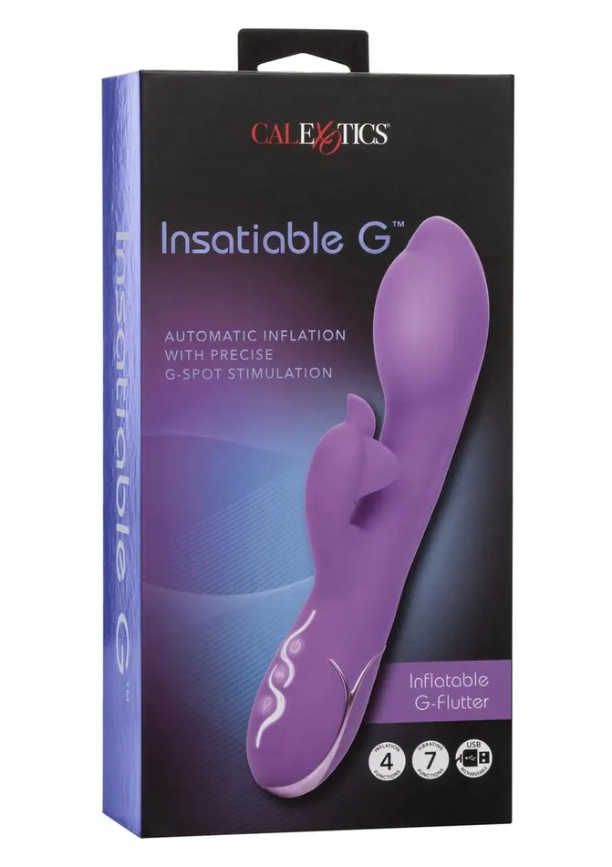 Female Sex Toys Insatiable G Insatiable G Inflatable GFlutter Silicone Rechargeable Vibrator