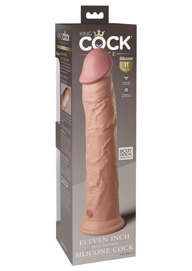 Female Sex Toys King Cock King Cock Elite Dual Density Silicone Dildo