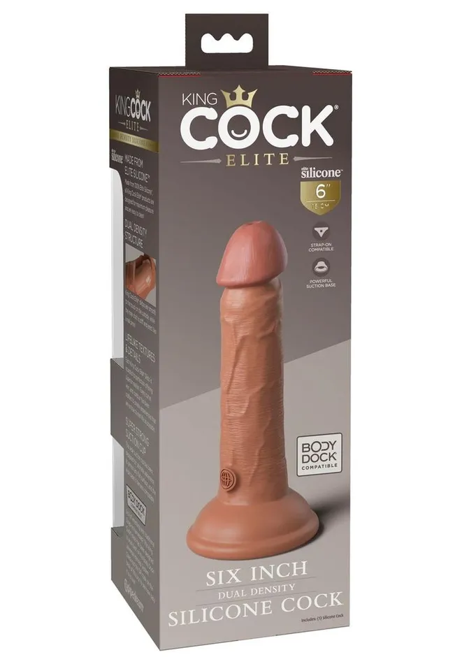 Female Sex Toys King Cock King Cock Elite Dual Density Silicone Dildo