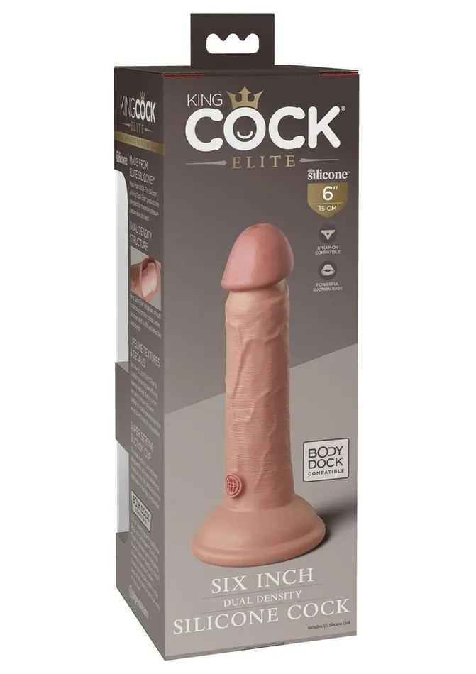 Female Sex Toys King Cock King Cock Elite Dual Density Silicone Dildo