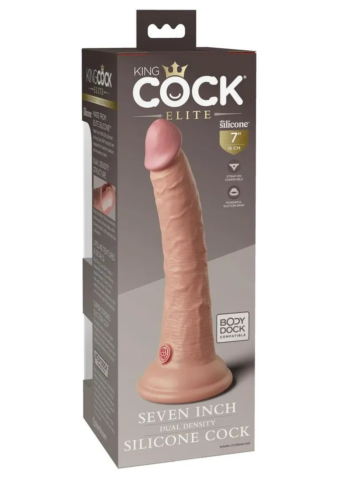 Female Sex Toys King Cock King Cock Elite Dual Density Silicone Dildo