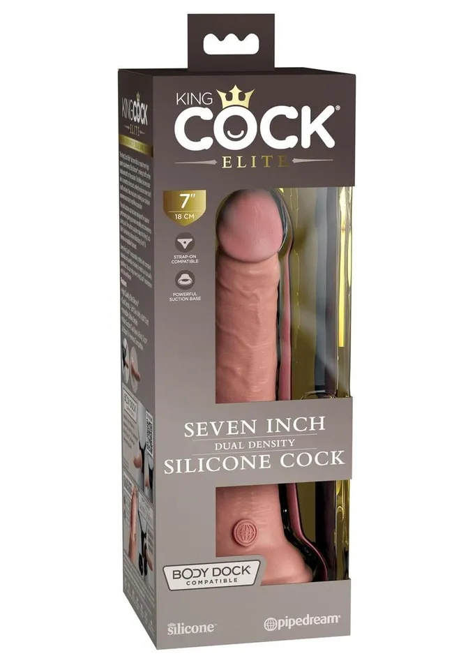 Female Sex Toys King Cock King Cock Elite Dual Density Silicone Dildo