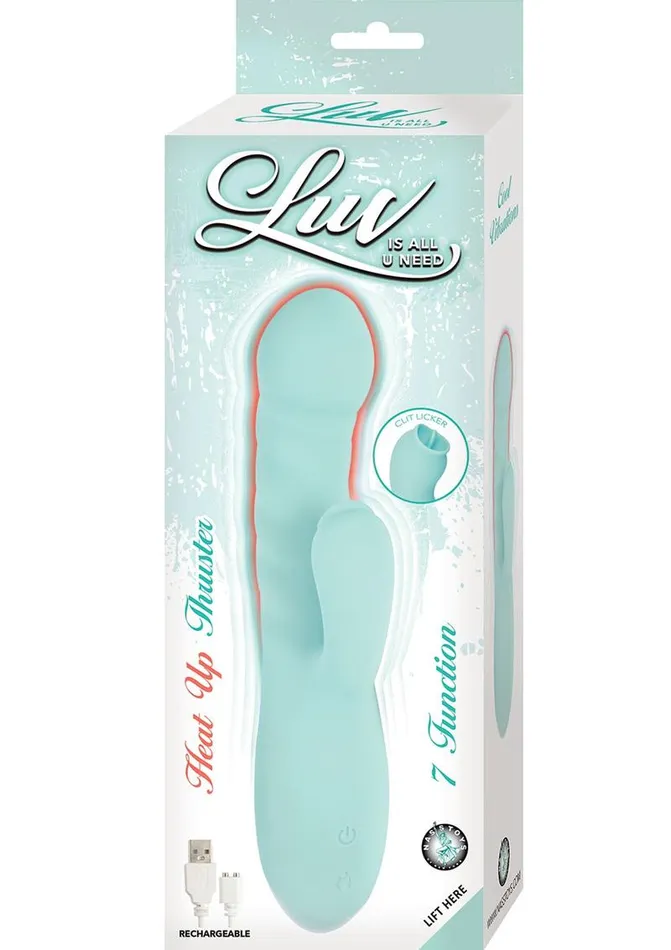 Female Sex Toys Luv Luv Heat Up Thruster Rechargeable Silicone Vibrator