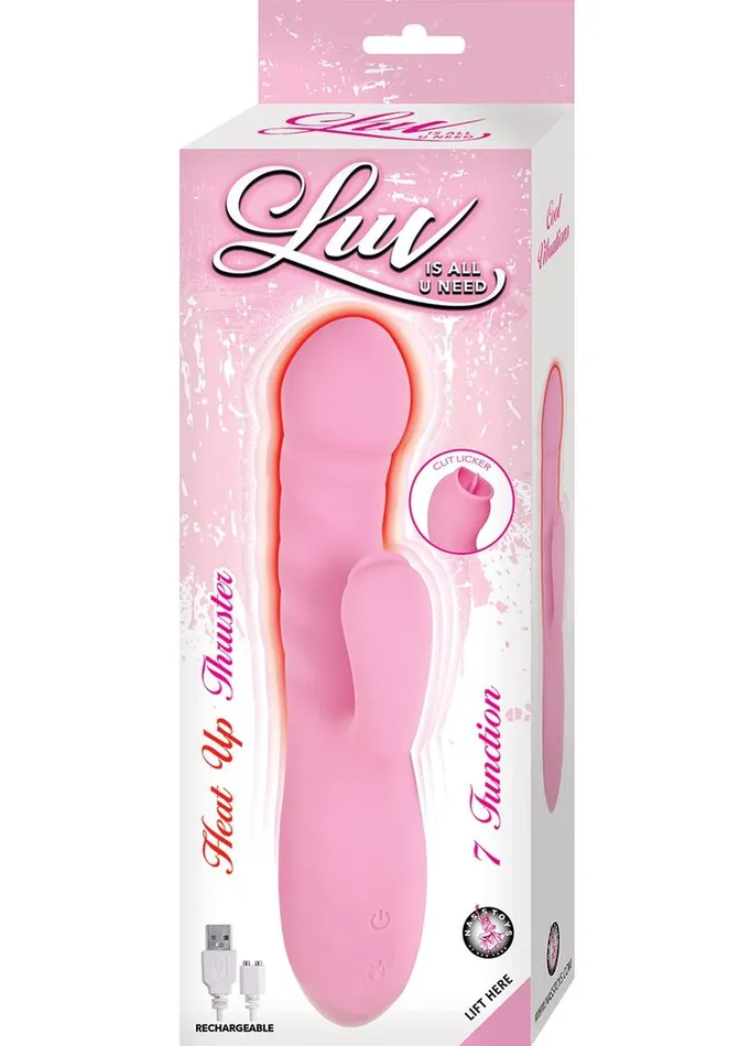 Female Sex Toys Luv Luv Heat Up Thruster Rechargeable Silicone Vibrator