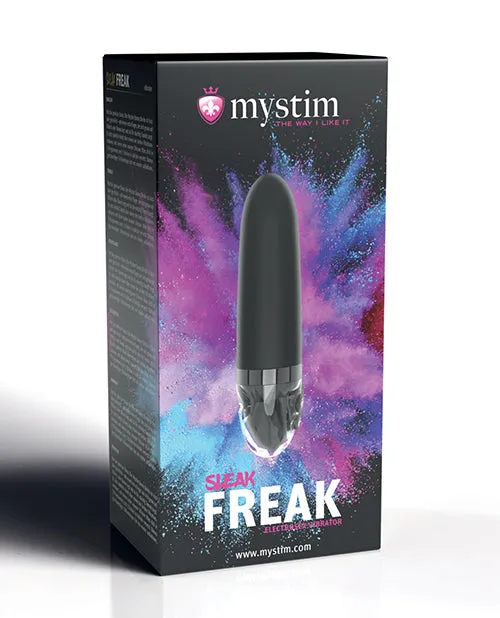 Female Sex Toys Mystim Gmbh Mystim Sleak Freak eStim Straight Vibrator Black