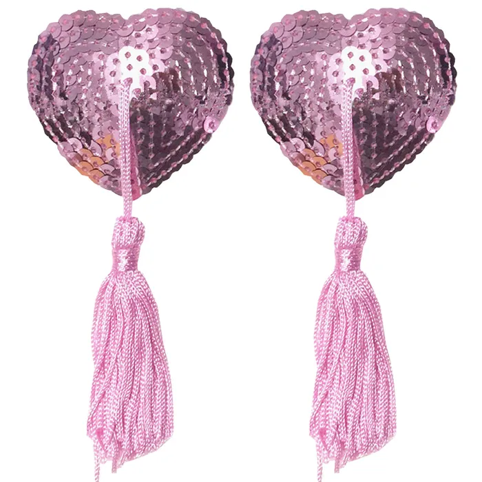 Female Sex Toys Nipple Tassels Burlesque REUSABLE Stick On Jewelry Sequin Tits Pasties BeBuZZed