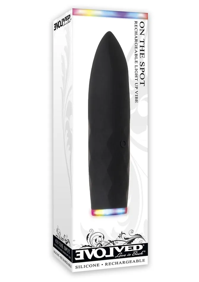 Female Sex Toys On The Spot Rechargeable Silicone Light Up Bullet Vibrator Evolved