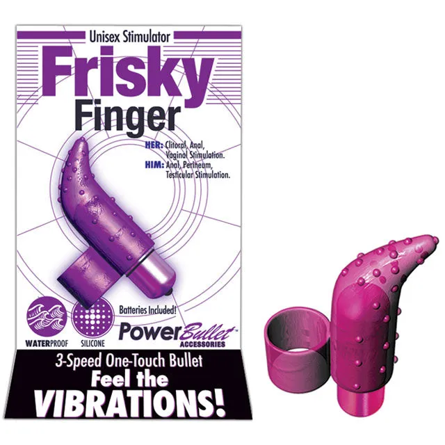 Female Sex Toys PowerBullet Frisky Finger Unisex Stimulator PowerBullet