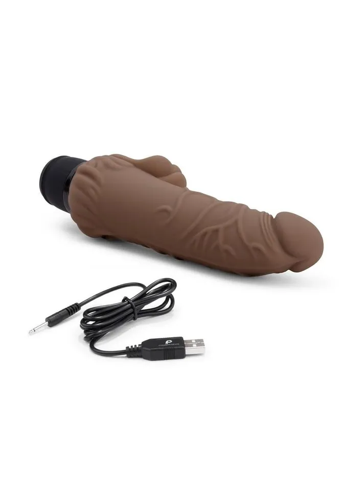 Female Sex Toys Powercocks Powercocks Silicone Realistic Vibrator with Clitoral Stimulator