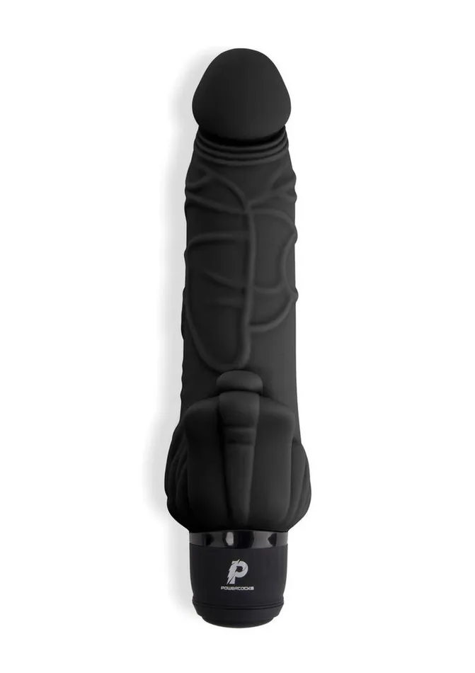 Female Sex Toys Powercocks Powercocks Silicone Realistic Vibrator with Clitoral Stimulator