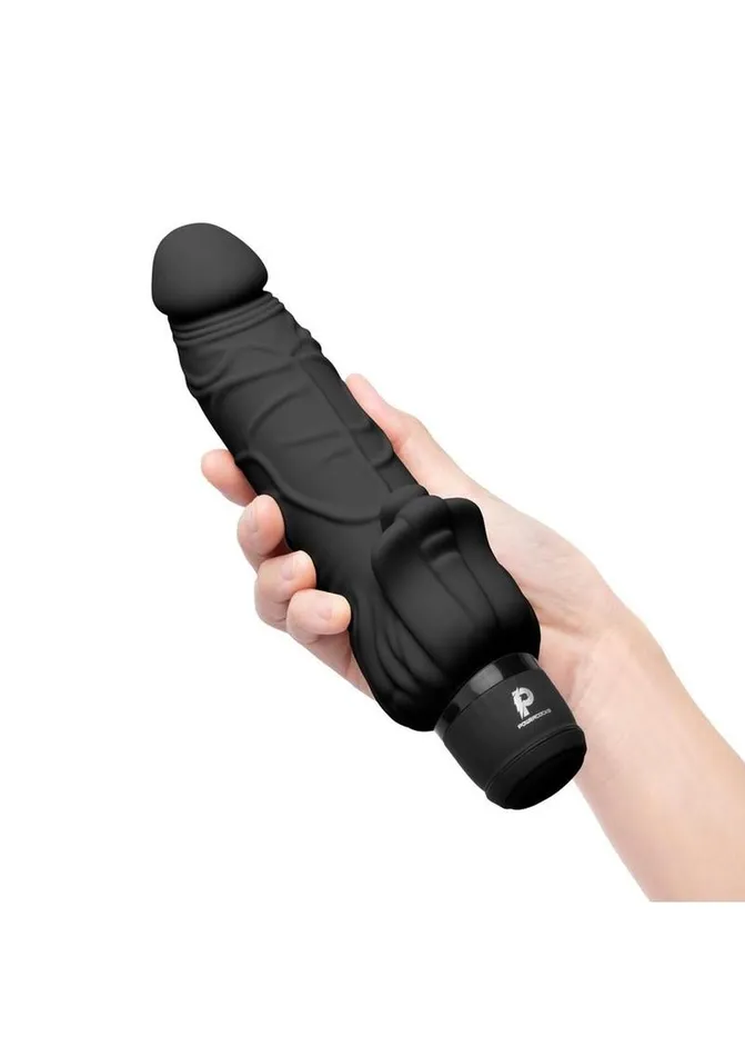 Female Sex Toys Powercocks Powercocks Silicone Realistic Vibrator with Clitoral Stimulator