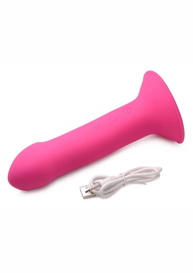 Female Sex Toys SqueezeIt Vibrating Squeezable Rechargeable Silicone Phallic Dildo SQUEEZEIT