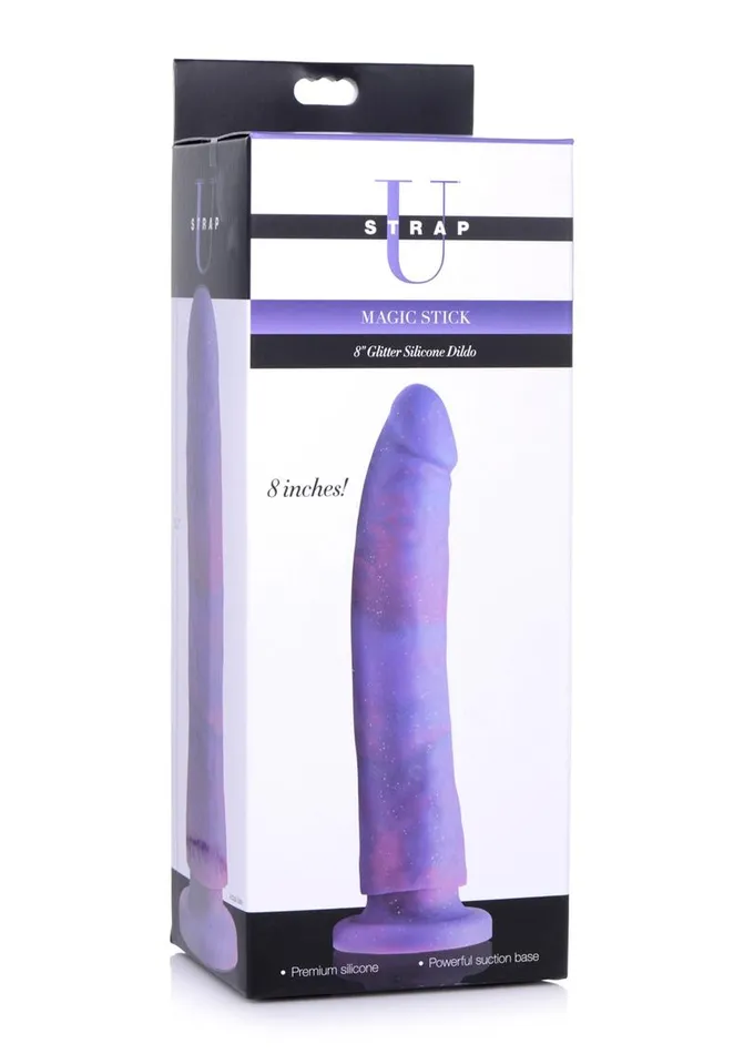 Female Sex Toys STRAP U Strap U Magic Stick Glitter Silicone Dildo