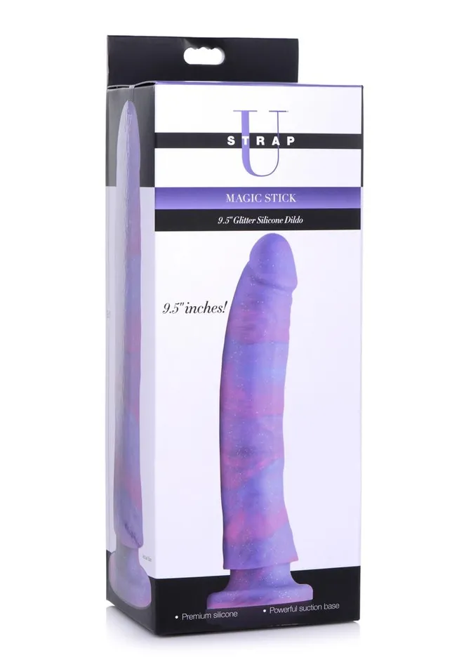 Female Sex Toys STRAP U Strap U Magic Stick Glitter Silicone Dildo