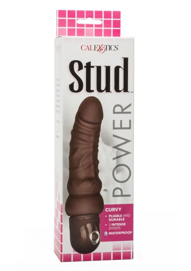 Female Sex Toys Studs Power Stud Curvy Vibrating Dildo