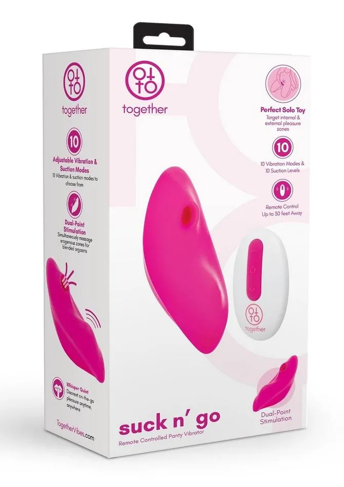 Female Sex Toys Together Toys Suck N Go Rechargeable Silicone Clitoral Stimulator with Remote Together Toys