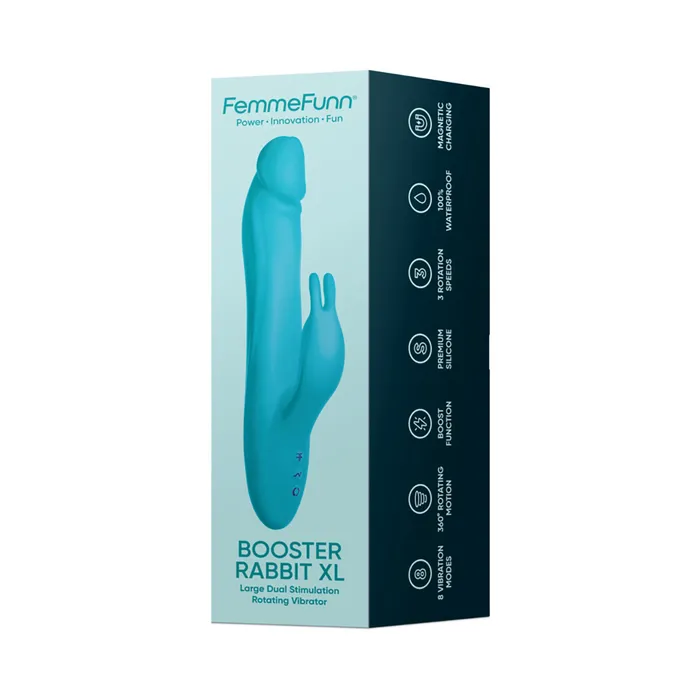 FemmeFunn Booster Rabbit Vibrator XL Turquoise Femmefunn Female Sex Toys