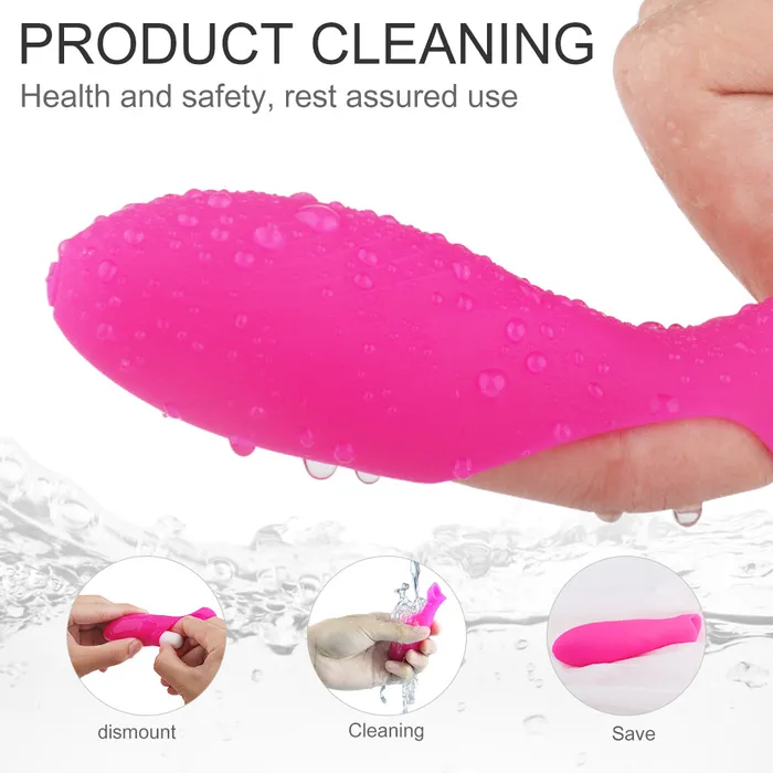 Finger Vibrator Sleeve With Detachable Bullet Nipple GSpot Stimulate Sorlove Female Sex Toys