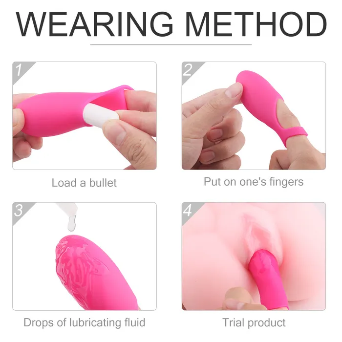 Finger Vibrator Sleeve With Detachable Bullet Nipple GSpot Stimulate Sorlove Female Sex Toys