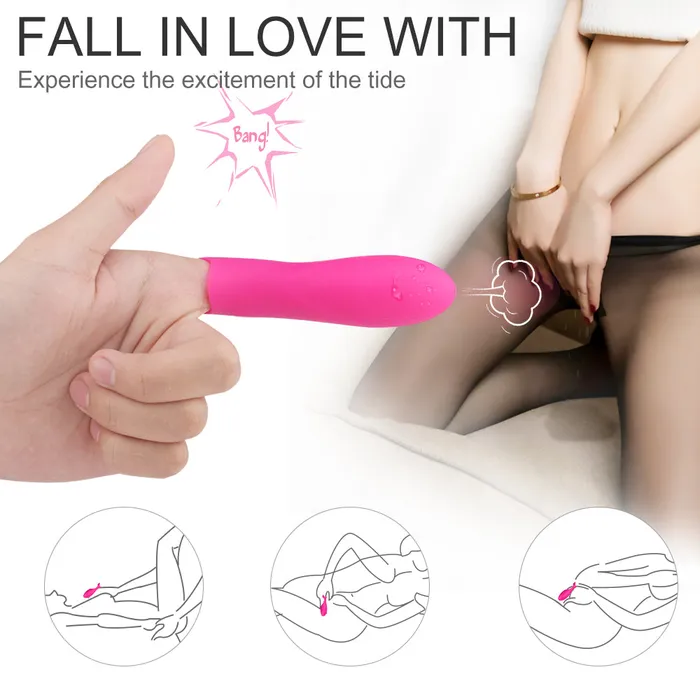 Finger Vibrator Sleeve With Detachable Bullet Nipple GSpot Stimulate Sorlove Female Sex Toys