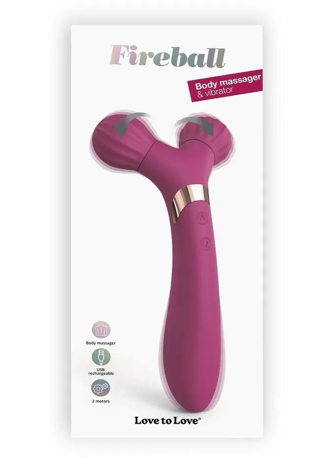 Fireball Rechargeable Silicone Body Massager and Vibrator Love to Love Female Sex Toys