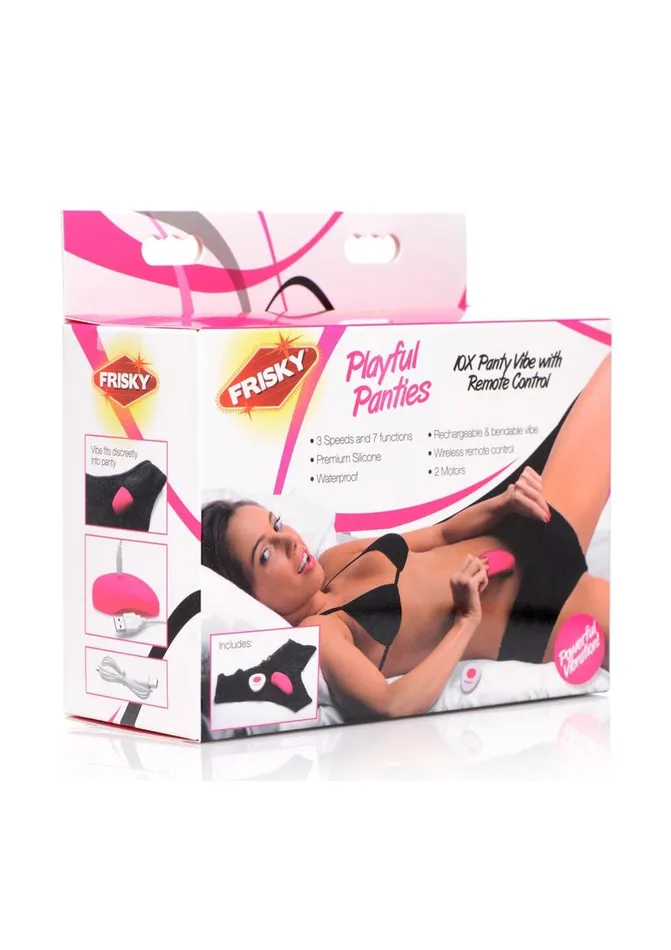 Frisky Female Sex Toys Frisky Playful Panties 10x Panty Vibe with Remote Control