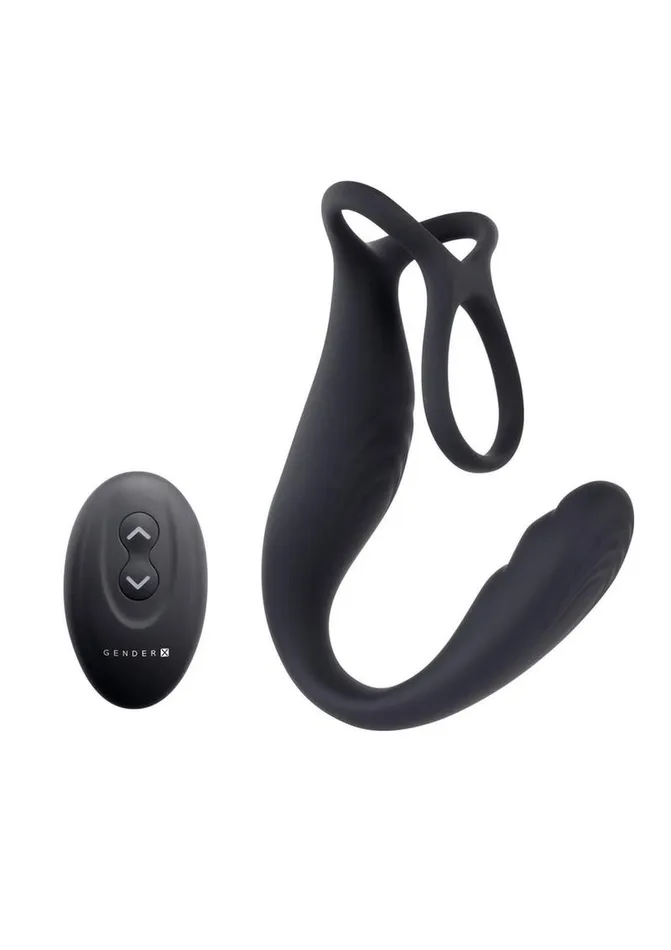 Gender X The Wrangler Rechargeable Silicone Triple Stimulating Anal Vibrator with Remote Gender X Female Sex Toys