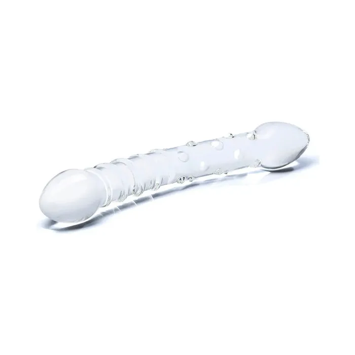 Glas Double Trouble 10 inch Glass Dildo Clear Electric Eel INC Dildos